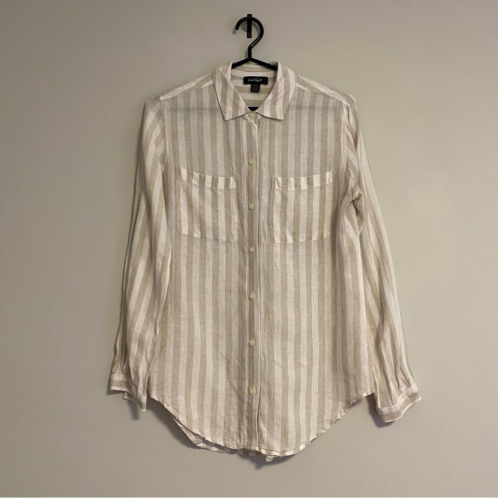Lord & Taylor linen blouse